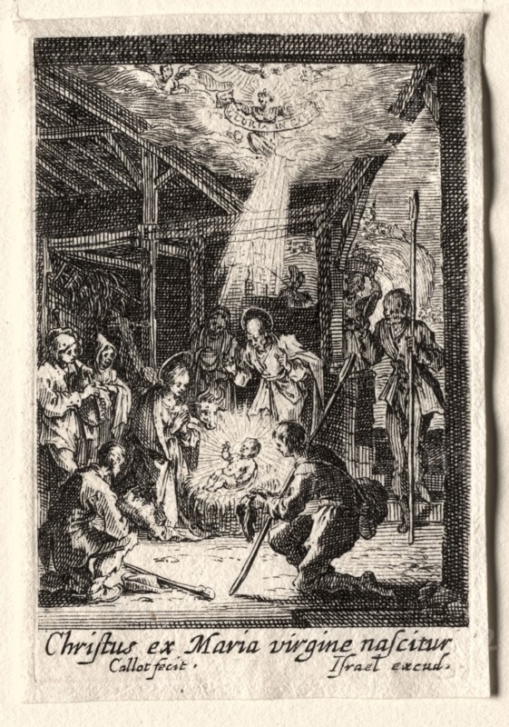 The Life of the Virgin:  The Nativity. Jacques Callot (French, 1592-1635). Etching