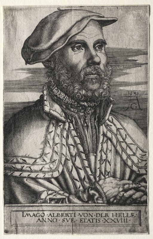 Albert van der Helle, 1538. Heinrich Aldegrever (German, 1502-1555/61). Engraving