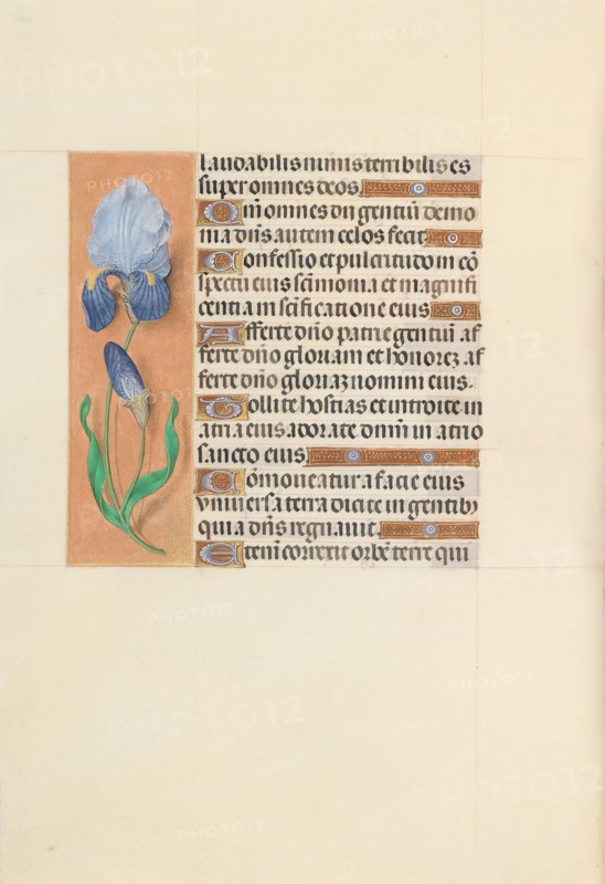 Hours of Queen Isabella the Catholic, Queen of Spain:  Fol. 107v, c. 1500. And associates Master of the First Prayerbook of Maximillian (Flemish, c. 1444-1519). Ink, tempera, and gold on vellum; codex: 22.5 x 15.2 cm (8 7/8 x 6 in.)