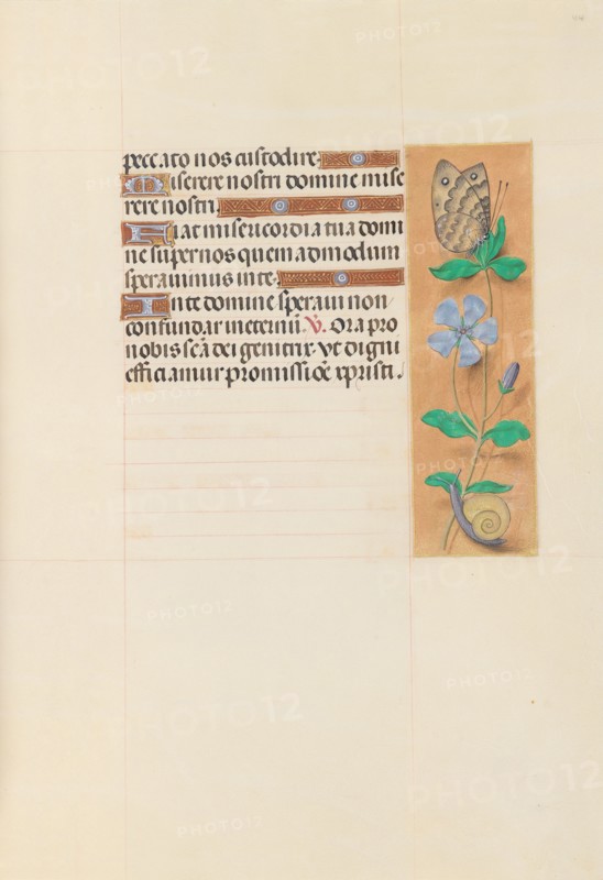 Hours of Queen Isabella the Catholic, Queen of Spain:  Fol. 114r, c. 1500. And associates Master of the First Prayerbook of Maximillian (Flemish, c. 1444-1519). Ink, tempera, and gold on vellum; codex: 22.5 x 15.2 cm (8 7/8 x 6 in.)