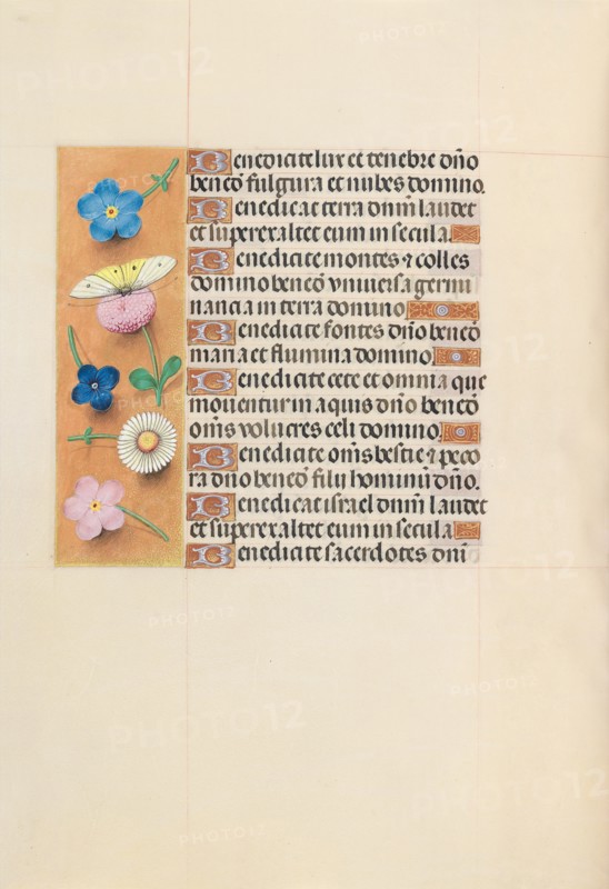 Hours of Queen Isabella the Catholic, Queen of Spain:  Fol. 119v, c. 1495-1500. And associates Master of the First Prayerbook of Maximillian (Flemish, c. 1444-1519). Ink, tempera, and gold on vellum; codex: 22.5 x 15.2 cm (8 7/8 x 6 in.).