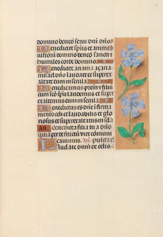 Hours of Queen Isabella the Catholic, Queen of Spain:  Fol. 120r, c. 1495-1500. And associates Master of the First Prayerbook of Maximillian (Flemish, c. 1444-1519). Ink, tempera, and gold on vellum; codex: 22.5 x 15.2 cm (8 7/8 x 6 in.).
