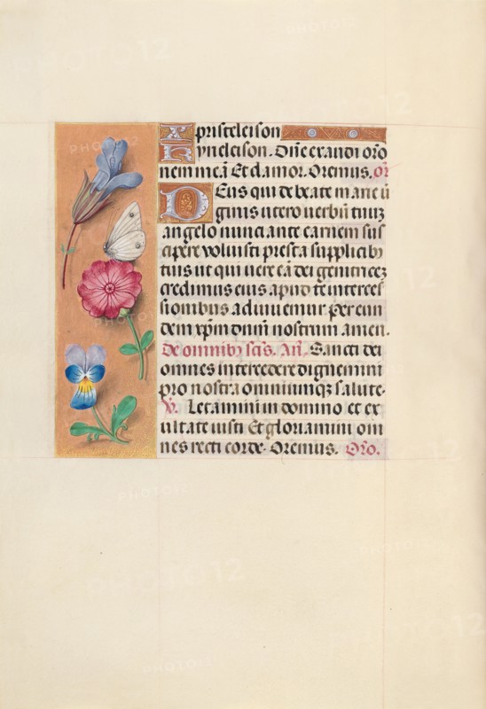 Hours of Queen Isabella the Catholic, Queen of Spain:  Fol. 124v, c. 1495-1500. And associates Master of the First Prayerbook of Maximillian (Flemish, c. 1444-1519). Ink, tempera, and gold on vellum; codex: 22.5 x 15.2 cm (8 7/8 x 6 in.).