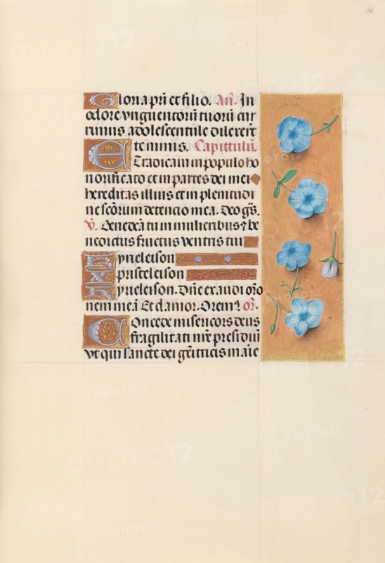 Hours of Queen Isabella the Catholic, Queen of Spain:  Fol. 139r, c. 1500. And associates Master of the First Prayerbook of Maximillian (Flemish, c. 1444-1519). Ink, tempera, and gold on vellum; codex: 22.5 x 15.2 cm (8 7/8 x 6 in.)