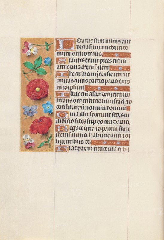 Hours of Queen Isabella the Catholic, Queen of Spain:  Fol. 148v, c. 1495-1500. And associates Master of the First Prayerbook of Maximillian (Flemish, c. 1444-1519). Ink, tempera, and gold on vellum; codex: 22.5 x 15.2 cm (8 7/8 x 6 in.).