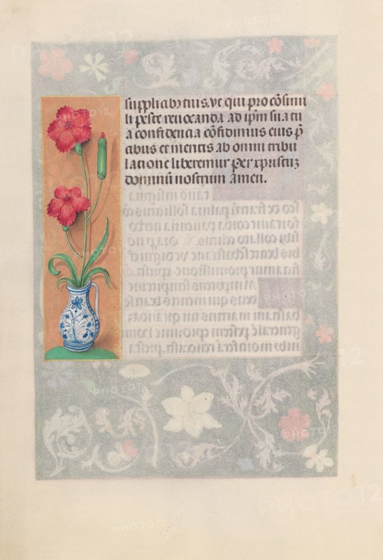 Hours of Queen Isabella the Catholic, Queen of Spain:  Fol. 178v, c. 1495-1500. And associates Master of the First Prayerbook of Maximillian (Flemish, c. 1444-1519). Ink, tempera, and gold on vellum; codex: 22.5 x 15.2 cm (8 7/8 x 6 in.).