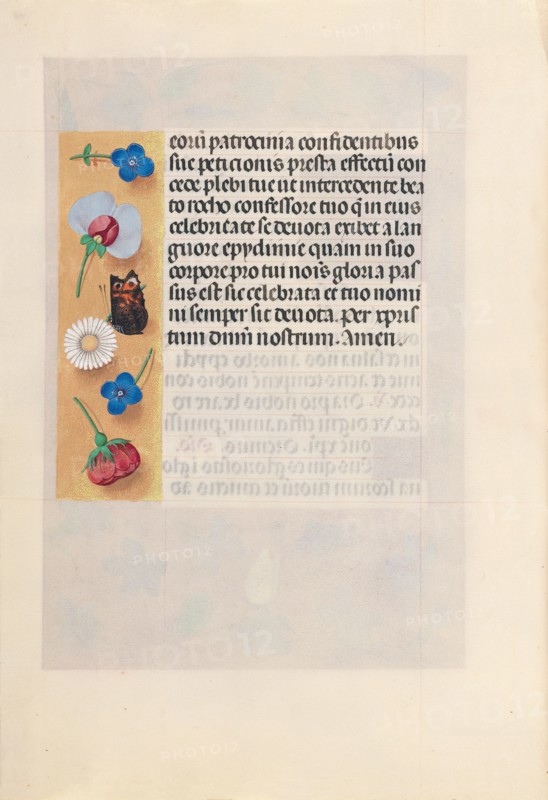 Hours of Queen Isabella the Catholic, Queen of Spain:  Fol. 182v, c. 1500. And associates Master of the First Prayerbook of Maximillian (Flemish, c. 1444-1519). Ink, tempera, and gold on vellum; codex: 22.5 x 15.2 cm (8 7/8 x 6 in.)