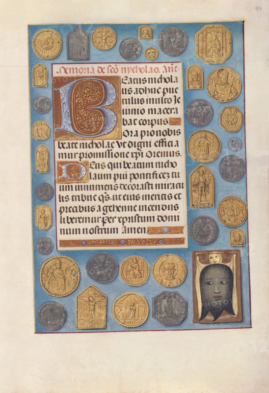 Hours of Queen Isabella the Catholic, Queen of Spain:  Fol. 184r, c. 1500. And associates Master of the First Prayerbook of Maximillian (Flemish, c. 1444-1519). Ink, tempera, and gold on vellum; codex: 22.5 x 15.2 cm (8 7/8 x 6 in.)