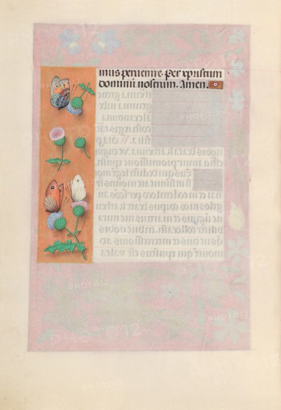 Hours of Queen Isabella the Catholic, Queen of Spain:  Fol. 190v, c. 1500. And associates Master of the First Prayerbook of Maximillian (Flemish, c. 1444-1519). Ink, tempera, and gold on vellum; codex: 22.5 x 15.2 cm (8 7/8 x 6 in.)
