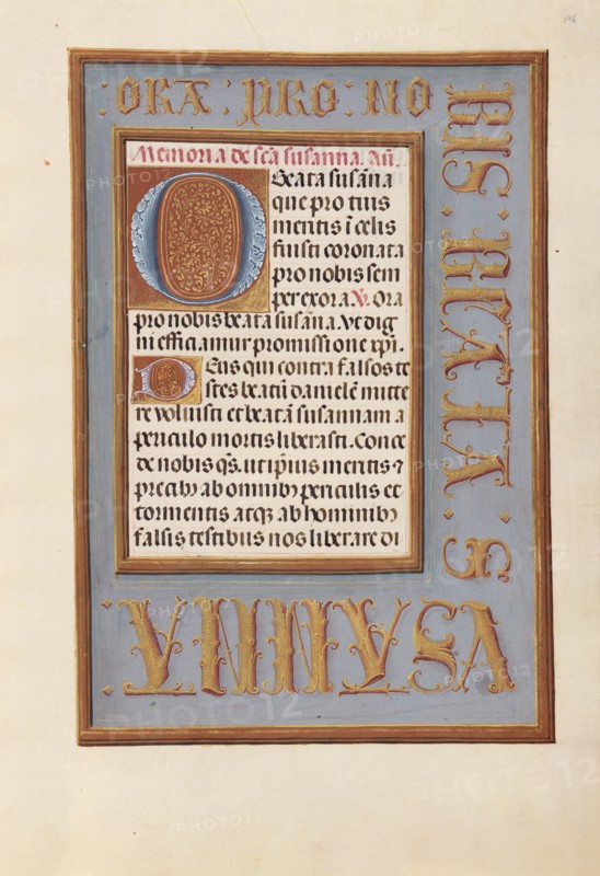 Hours of Queen Isabella the Catholic, Queen of Spain:  Fol. 196r, c. 1500. And associates Master of the First Prayerbook of Maximillian (Flemish, c. 1444-1519). Ink, tempera, and gold on vellum; codex: 22.5 x 15.2 cm (8 7/8 x 6 in.)