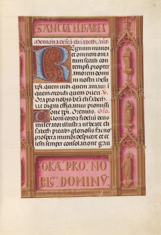 Hours of Queen Isabella the Catholic, Queen of Spain:  Fol. 198r, c. 1500. And associates Master of the First Prayerbook of Maximillian (Flemish, c. 1444-1519). Ink, tempera, and gold on vellum; codex: 22.5 x 15.2 cm (8 7/8 x 6 in.)