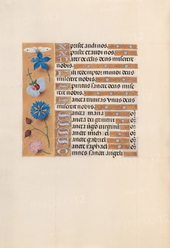 Hours of Queen Isabella the Catholic, Queen of Spain:  Fol. 210v, c. 1500. And associates Master of the First Prayerbook of Maximillian (Flemish, c. 1444-1519). Ink, tempera, and gold on vellum; codex: 22.5 x 15.2 cm (8 7/8 x 6 in.)