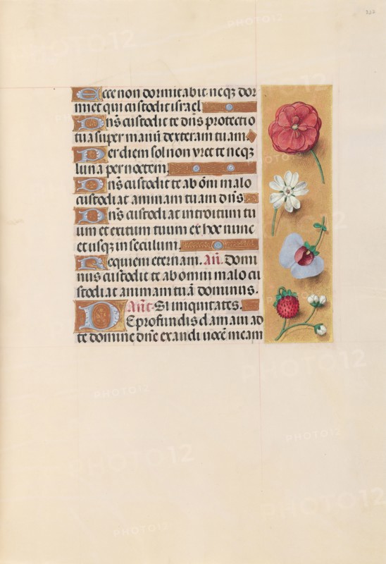 Hours of Queen Isabella the Catholic, Queen of Spain:  Fol. 222r, c. 1495-1500. And associates Master of the First Prayerbook of Maximillian (Flemish, c. 1444-1519). Ink, tempera, and gold on vellum; codex: 22.5 x 15.2 cm (8 7/8 x 6 in.).