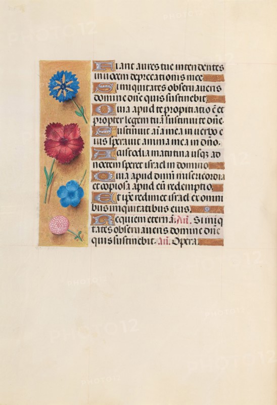 Hours of Queen Isabella the Catholic, Queen of Spain:  Fol. 222v, c. 1500. And associates Master of the First Prayerbook of Maximillian (Flemish, c. 1444-1519). Ink, tempera, and gold on vellum; codex: 22.5 x 15.2 cm (8 7/8 x 6 in.)