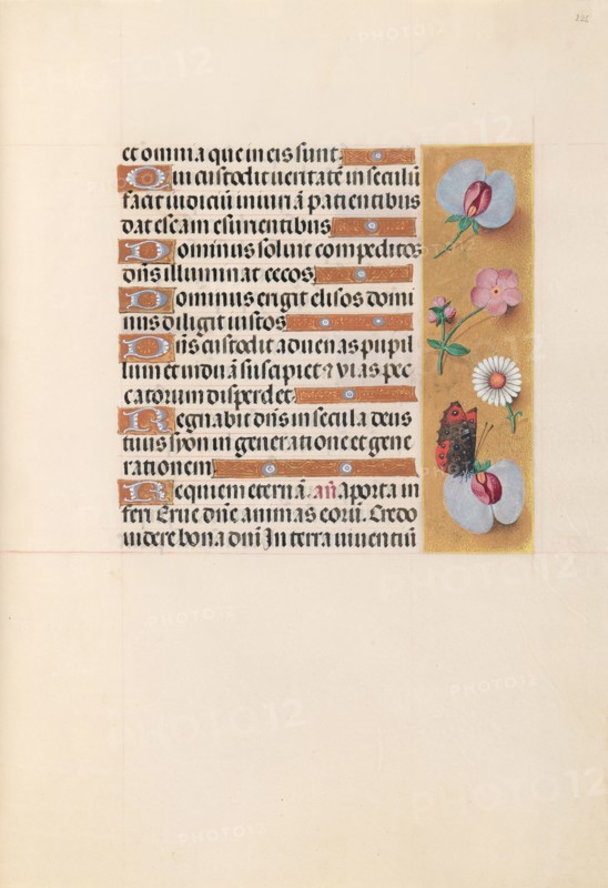 Hours of Queen Isabella the Catholic, Queen of Spain:  Fol. 225r, c. 1500. And associates Master of the First Prayerbook of Maximillian (Flemish, c. 1444-1519). Ink, tempera, and gold on vellum; codex: 22.5 x 15.2 cm (8 7/8 x 6 in.)