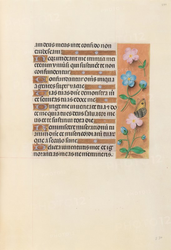 Hours of Queen Isabella the Catholic, Queen of Spain:  Fol. 234r, c. 1495-1500. And associates Master of the First Prayerbook of Maximillian (Flemish, c. 1444-1519). Ink, tempera, and gold on vellum; codex: 22.5 x 15.2 cm (8 7/8 x 6 in.).