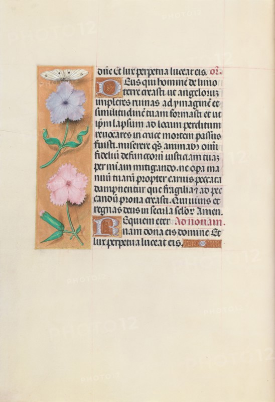Hours of Queen Isabella the Catholic, Queen of Spain:  Fol. 27v, c. 1495-1500. And associates Master of the First Prayerbook of Maximillian (Flemish, c. 1444-1519). Ink, tempera, and gold on vellum; codex: 22.5 x 15.2 cm (8 7/8 x 6 in.).