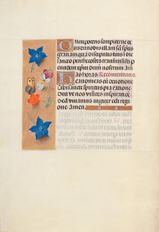 Hours of Queen Isabella the Catholic, Queen of Spain:  Fol. 36v, c. 1500. And associates Master of the First Prayerbook of Maximillian (Flemish, c. 1444-1519). Ink, tempera, and gold on vellum; codex: 22.5 x 15.2 cm (8 7/8 x 6 in.)