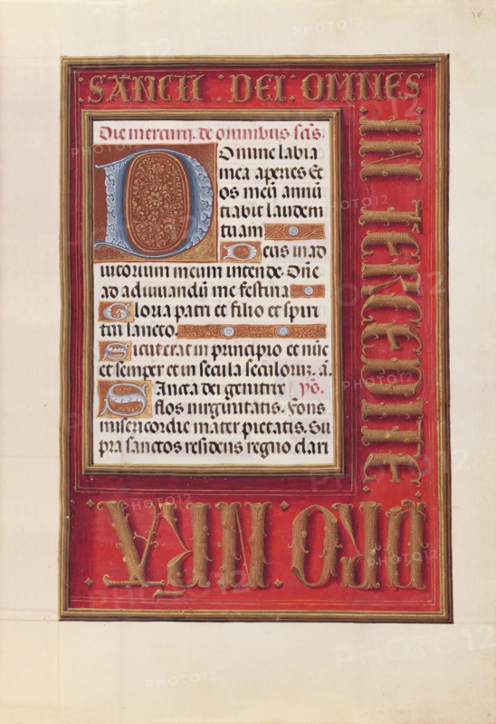 Hours of Queen Isabella the Catholic, Queen of Spain:  Fol. 38r, c. 1500. And associates Master of the First Prayerbook of Maximillian (Flemish, c. 1444-1519). Ink, tempera, and gold on vellum; codex: 22.5 x 15.2 cm (8 7/8 x 6 in.)