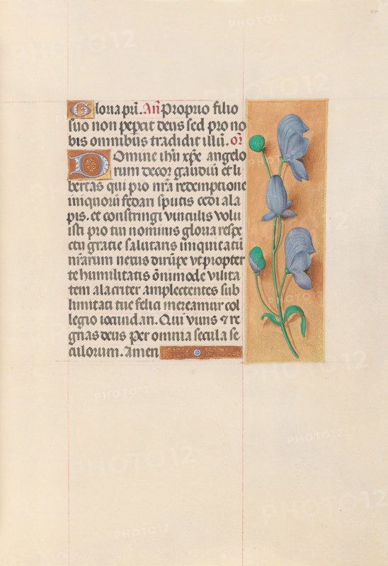 Hours of Queen Isabella the Catholic, Queen of Spain:  Fol. 60r, c. 1495-1500. And associates Master of the First Prayerbook of Maximillian (Flemish, c. 1444-1519). Ink, tempera, and gold on vellum; codex: 22.5 x 15.2 cm (8 7/8 x 6 in.).