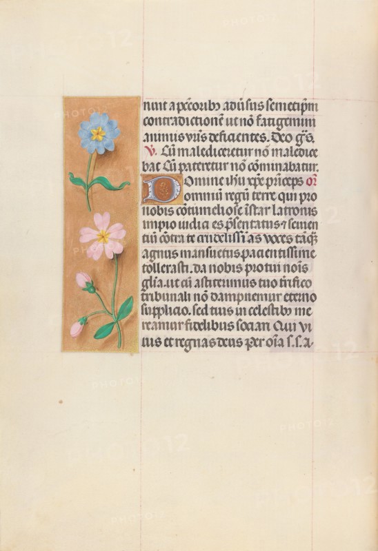 Hours of Queen Isabella the Catholic, Queen of Spain:  Fol. 62v, c. 1500. And associates Master of the First Prayerbook of Maximillian (Flemish, c. 1444-1519). Ink, tempera, and gold on vellum; codex: 22.5 x 15.2 cm (8 7/8 x 6 in.)