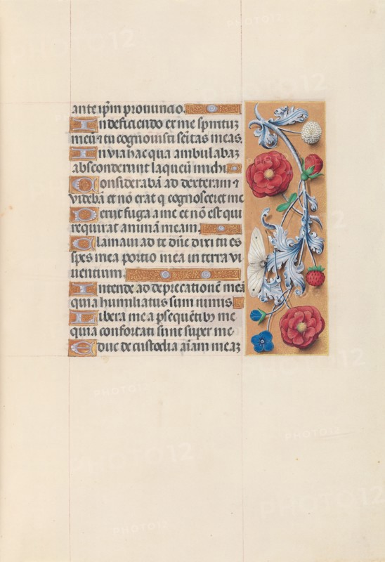 Hours of Queen Isabella the Catholic, Queen of Spain:  Fol. 70r, c. 1500. And associates Master of the First Prayerbook of Maximillian (Flemish, c. 1444-1519). Ink, tempera, and gold on vellum; codex: 22.5 x 15.2 cm (8 7/8 x 6 in.)