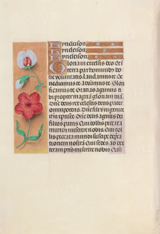 Hours of Queen Isabella the Catholic, Queen of Spain:  Fol. 89v, c. 1495-1500. And associates Master of the First Prayerbook of Maximillian (Flemish, c. 1444-1519). Ink, tempera, and gold on vellum; codex: 22.5 x 15.2 cm (8 7/8 x 6 in.).