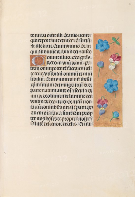 Hours of Queen Isabella the Catholic, Queen of Spain:  Fol. 91r, c. 1495-1500. And associates Master of the First Prayerbook of Maximillian (Flemish, c. 1444-1519). Ink, tempera, and gold on vellum; codex: 22.5 x 15.2 cm (8 7/8 x 6 in.).