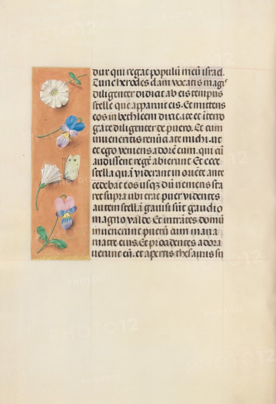 Hours of Queen Isabella the Catholic, Queen of Spain:  Fol. 95v, c. 1495-1500. And associates Master of the First Prayerbook of Maximillian (Flemish, c. 1444-1519). Ink, tempera, and gold on vellum; codex: 22.5 x 15.2 cm (8 7/8 x 6 in.).