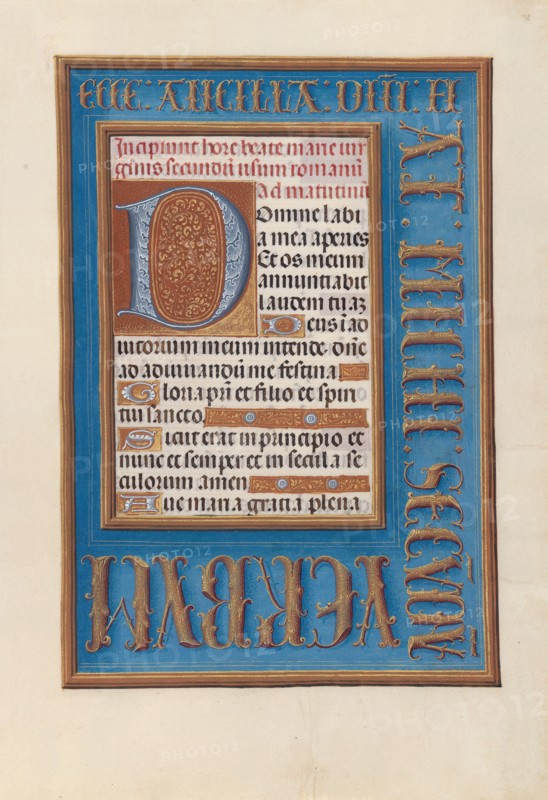 Hours of Queen Isabella the Catholic, Queen of Spain:  Fol, 98r, c. 1495-1500. And associates Master of the First Prayerbook of Maximillian (Flemish, c. 1444-1519). Ink, tempera, and gold on vellum; codex: 22.5 x 15.2 cm (8 7/8 x 6 in.).