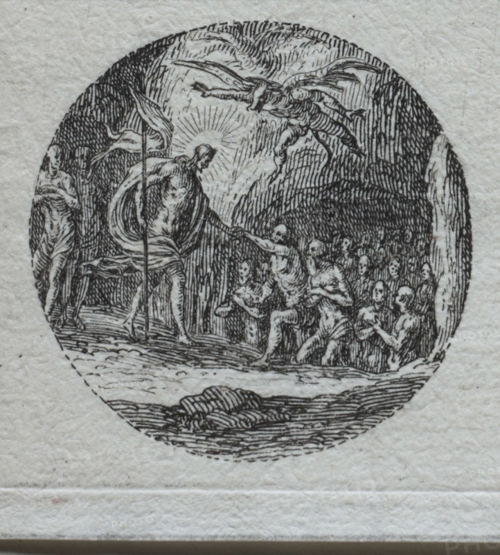 The Mysteries of the Passion:  The Descent into Limbo. Jacques Callot (French, 1592-1635). Etching