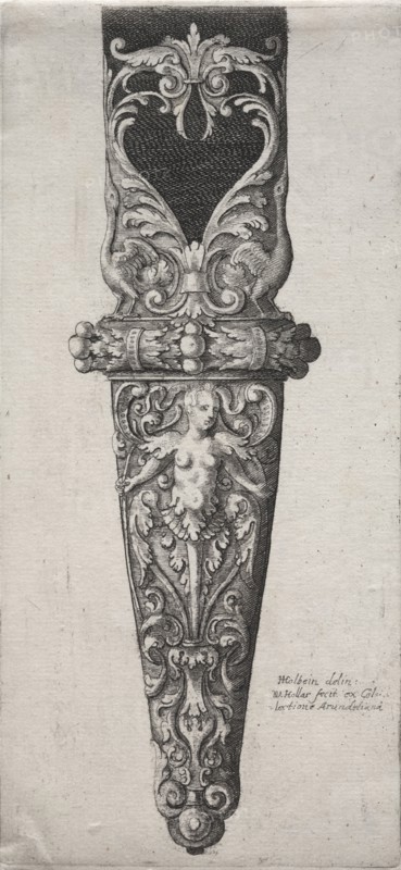 Design for Dagger Sheath. Wenceslaus Hollar (Bohemian, 1607-1677). Etching