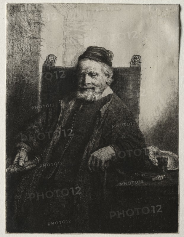 Jan Lutma, Goldsmith, 1656. Rembrandt van Rijn (Dutch, 1606-1669). Etching and drypoint; sheet: 19.9 x 15 cm (7 13/16 x 5 7/8 in.)