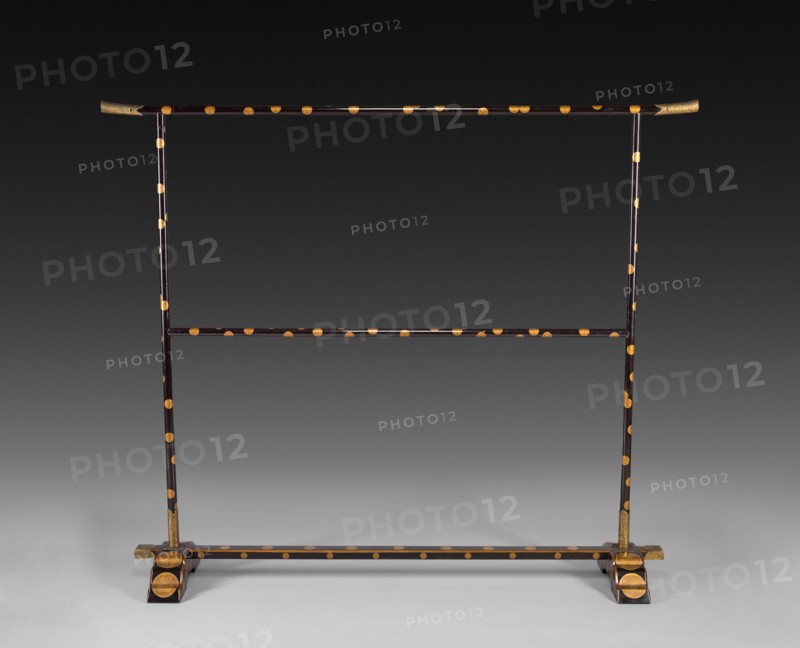 Rack for Noh Robe, 1615-1868. Japan, Edo Period (1615-1868). Lacquer on wood with metal fittings; overall: 192.4 cm (75 3/4 in.).