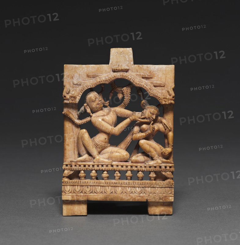 Mithuna (Loving Couple), c. 1300. India, Orissa, early 14th Century. Ivory; overall: 9 x 6.4 cm (3 9/16 x 2 1/2 in.).