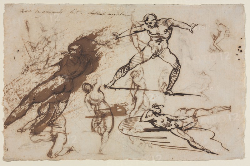Sheet of Sketches (recto) Sheet of Sketches (verso), 1819. Théodore Géricault (French, 1791-1824). Pen and ink;