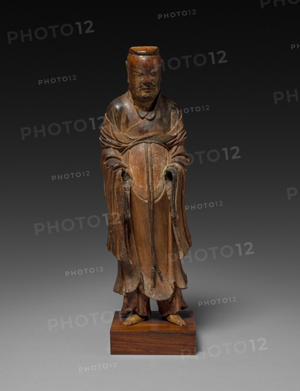 Daoist Figure, 13th-14th Century. China, Southern Song dynasty (1127-1279). Wood and ivory; overall: 14 cm (5 1/2 in.).