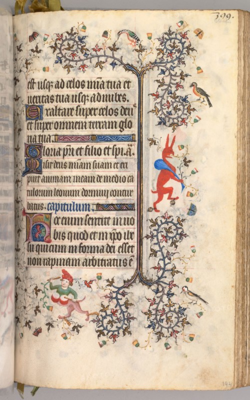 Hours of Charles the Noble, King of Navarre (1361-1425): fol. 194r, Text, c. 1405. Master of the Brussels Initials and Associates (French). Ink, tempera, and gold on vellum; codex: 20.3 x 15.7 x 7 cm (8 x 6 3/16 x 2 3/4 in.)