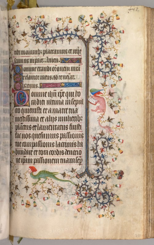 Hours of Charles the Noble, King of Navarre (1361-1425): fol. 2041r, Text, c. 1405. Master of the Brussels Initials and Associates (French). Ink, tempera, and gold on vellum; codex: 20.3 x 15.7 x 7 cm (8 x 6 3/16 x 2 3/4 in.)