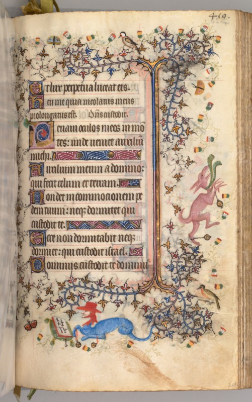 Hours of Charles the Noble, King of Navarre (1361-1425): fol. 204r, Text, c. 1405. Master of the Brussels Initials and Associates (French). Ink, tempera, and gold on vellum; codex: 20.3 x 15.7 x 7 cm (8 x 6 3/16 x 2 3/4 in.)