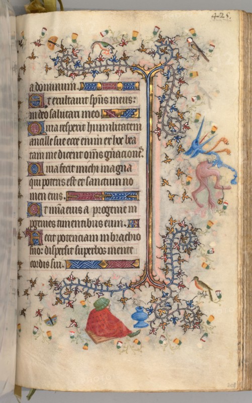 Hours of Charles the Noble, King of Navarre (1361-1425): fol. 207r, Text, c. 1405. Master of the Brussels Initials and Associates (French). Ink, tempera, and gold on vellum; codex: 20.3 x 15.7 x 7 cm (8 x 6 3/16 x 2 3/4 in.).