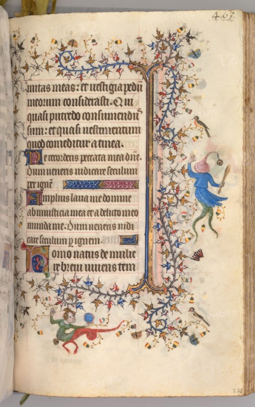 Hours of Charles the Noble, King of Navarre (1361-1425): fol. 226r, Text, c. 1405. Master of the Brussels Initials and Associates (French). Ink, tempera, and gold on vellum; codex: 20.3 x 15.7 x 7 cm (8 x 6 3/16 x 2 3/4 in.)