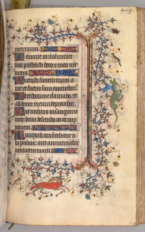 Hours of Charles the Noble, King of Navarre (1361-1425): fol. 229r, Text, c. 1405. Master of the Brussels Initials and Associates (French). Ink, tempera, and gold on vellum; codex: 20.3 x 15.7 x 7 cm (8 x 6 3/16 x 2 3/4 in.).