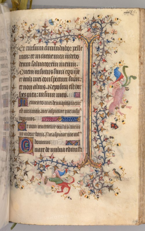 Hours of Charles the Noble, King of Navarre (1361-1425): fol. 237r, Text, c. 1405. Master of the Brussels Initials and Associates (French). Ink, tempera, and gold on vellum; codex: 20.3 x 15.7 x 7 cm (8 x 6 3/16 x 2 3/4 in.).