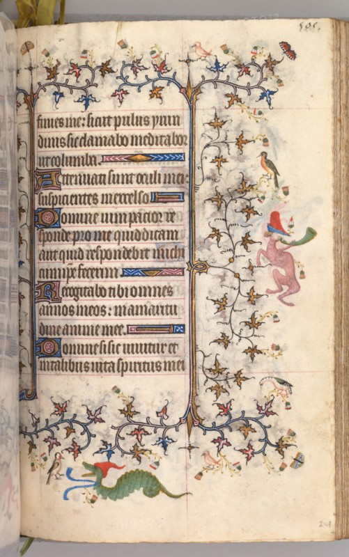 Hours of Charles the Noble, King of Navarre (1361-1425): fol. 247r, Text, c. 1405. Master of the Brussels Initials and Associates (French). Ink, tempera, and gold on vellum; codex: 20.3 x 15.7 x 7 cm (8 x 6 3/16 x 2 3/4 in.).