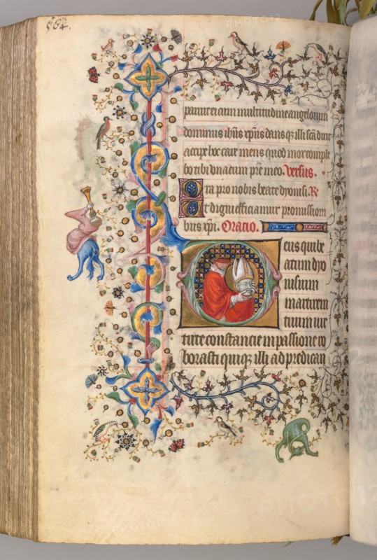 Hours of Charles the Noble, King of Navarre (1361-1425), fol. 276v, St. Denis, c. 1405. Master of the Brussels Initials and Associates (French). Ink, tempera, and gold on vellum; codex: 20.3 x 15.7 x 7 cm (8 x 6 3/16 x 2 3/4 in.).