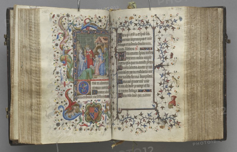 Hours of Charles the Noble, King of Navarre (1361-1425): fol. 79r, Text, c. 1405. Master of the Brussels Initials and Associates (French). Ink, tempera, and gold on vellum; codex: 20.3 x 15.7 x 7 cm (8 x 6 3/16 x 2 3/4 in.)