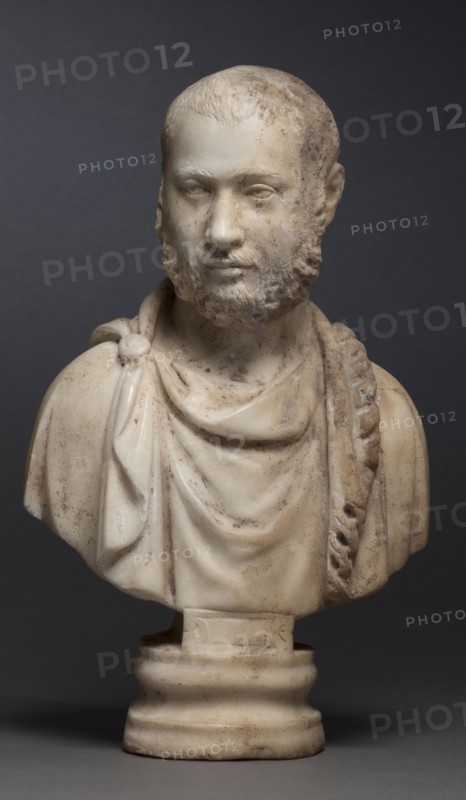 Portrait Bust of an Aristocratic Man, 280-290. Late Roman, Asia Minor, early Christian period, 3rd century. Marble; overall: 33.5 x 20.1 x 10 cm (13 3/16 x 7 15/16 x 3 15/16 in.).
