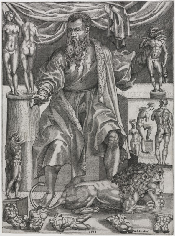 Baccio Bandinelli, 1548. Nicolo della Casa (French, active 1543–48), after Baccio Bandinelli (Italian, 1493-1560). Engraving; sheet: 41.7 x 31.1 cm (16 7/16 x 12 1/4 in.); platemark: 41.5 x 30.9 cm (16 5/16 x 12 3/16 in.)