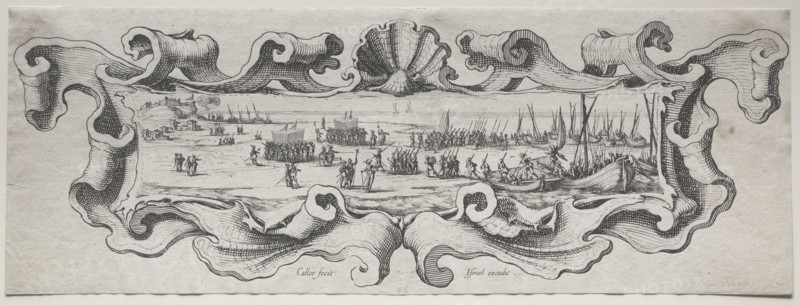 Le Débarquement des Troupes. Jacques Callot (French, 1592-1635). Etching
